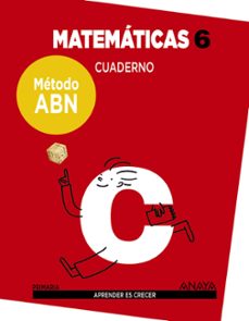 MATEMÁTICAS 6º EDUCACION PRIMARIA CUADERNO MÉTODO ABN ED 2017 con ISBN