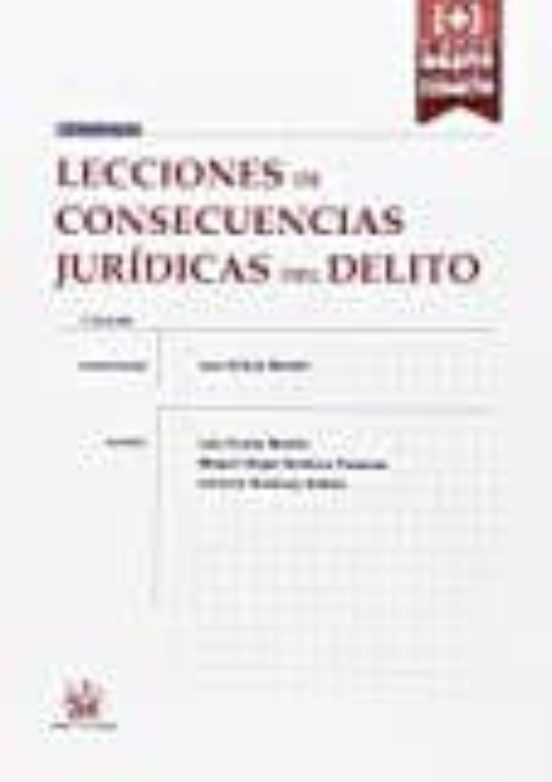 Lecciones De Consecuencias Jur Dicas Del Delito Luis Gracia Martin