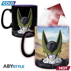 dragon ball - taza mágica térmica - 460 ml - dbz/gohan cell-3665361073376