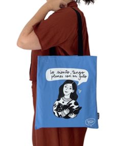 bolsa de tela planes con mi gato - pedrita parker-8436553496496