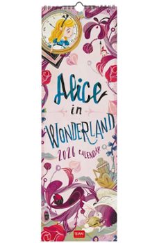 calendario 2026 pared mes vista alice in wonderland legami-8052694033866