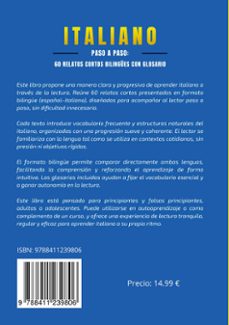 italiano paso a paso: 60 relatos cortos bilingües con glosario-daniel rivas-9788411239806