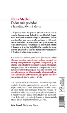 todos mis pecados y la mitad de mi dolor-elena medel-9788432251306