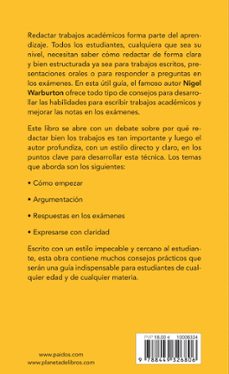 cómo aprender a escribir-nigel warburton-9788449326806