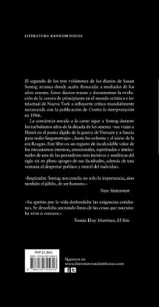 la conciencia uncida a la carne: diarios de madurez 1964-1980-susan sontag-9788439725626