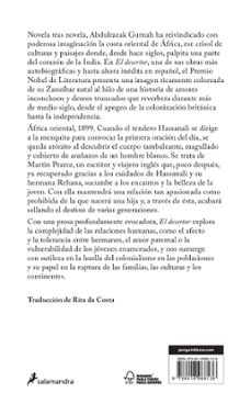 el desertor (premio nobel de literatura 2021)-abdulrazak gurnah-9788418968136
