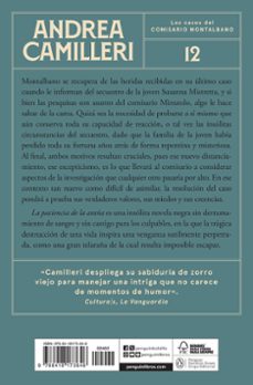 la paciencia de la araña (comisario montalbano 12)-andrea camilleri-9788418173646