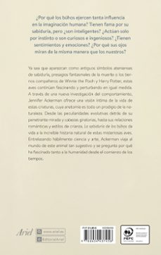 la sabiduría de los búhos-jennifer ackerman-9788434437456