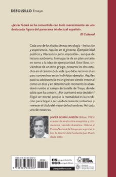 aquiles en el gineceo (tetralogía de la ejemplaridad)-javier goma-9788466346276