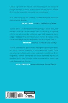 sprint: metodo innovador de google ventures para conseguir que cualquier proyecto prospere en 5 dias-jake knapp-9788416029686