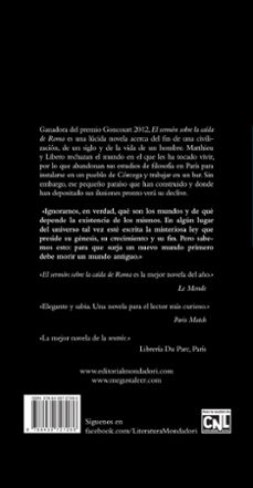 el sermón sobre la caída de roma-jerome ferrari-9788439727286