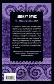 último acto en palmira (serie marco didio falco 6)-lindsey davis-9788490708286