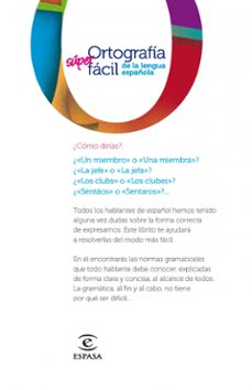 ortografia super facil de la lengua española-leonardo gomez torrego-9788467008296