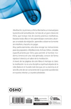 meditacion. la primera y ultima libertad-9788499081496