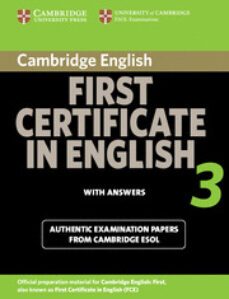 cambridge first certificate in english 3 for updated exam. studen t s book with answers (examination papers from university of cambridge esol examinations)-9780521739306