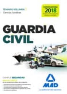 guardia civil temario para la preparacion de oposicion. ciencias juridicas volumen 1-9788414210406