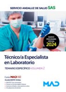 tecnico/a especialista en laboratorio del servicio andaluz de salud (sas). temario especifico volumen 2-9788414287606