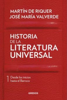historia de la literatura universal i-martin de riquer-jose maria valverde-9788424938406