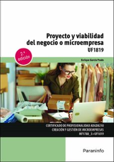 (uf1819) proyecto y viabilidad del negocio o microempresa-enrique garcia prado-9788428363006
