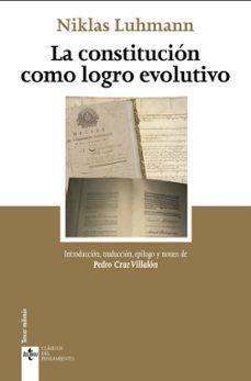 la constitucion como logro evolutivo-niklas luhmann-pedro cruz villalon-9788430989706