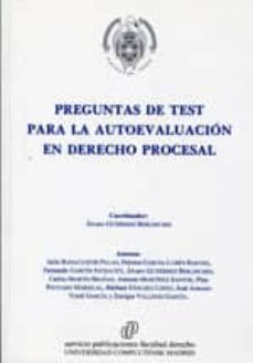 preguntas de test para la autoevaluacion en derecho procesal-9788484811206