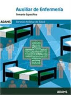 auxiliar de enfermeria del servicio andaluz de salud-9788490841006