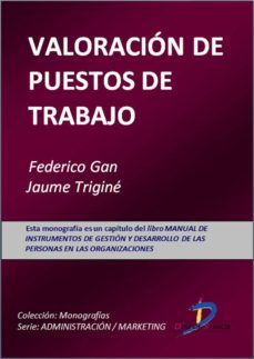 valoracion de puestos de trabajo (ebook)-federico gan bustos-jaumen trigine i prats-9788499695006