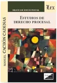 estudios de derecho procesal (2018 cachon cadenas)-9789563921106
