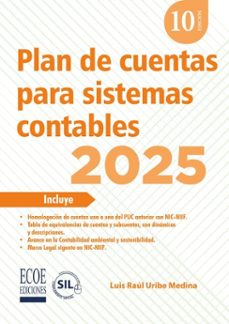 plan de cuentas para sistemas contables 2025  10ma edicion (ebook)-luis raúl uribe medina-9789585084506