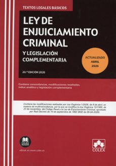 ley de enjuiciamiento criminal y legislación complementaria-9791370117306