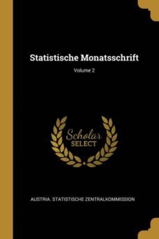 statistische monatsschrift; volume 2-9780270838916