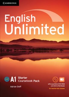english unlimited starter coursebook with e-portfolio and online workbook pack-9781107642416