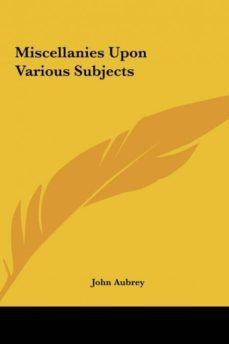 miscellanies upon various subjects-9781161442816