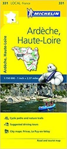 ardeche, haute-loire, france local map 331-9782067210516