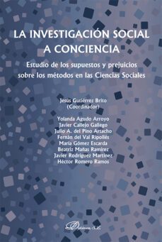 la investigacion social a conciencia-jesus gutierrez brito-9788411228916