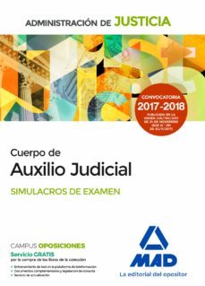 cuerpo de auxilio judicial de la administracion de justicia: simulacros de examen-francisco enrique rodriguez rivera-9788414213216
