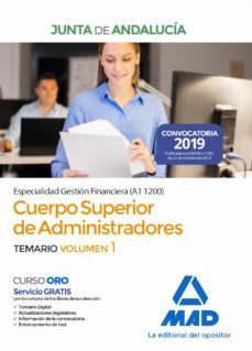 cuerpo superior de administradores (especialidad gestion financiera (a1 1200)) de la junta de andalucia: temario (vol. 1)-9788414232316