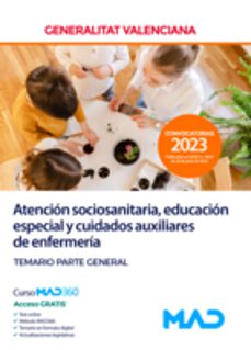 atencion sociosanitaria, educacion especial y cuidados auxiliares generalitat valenciana-9788414272916