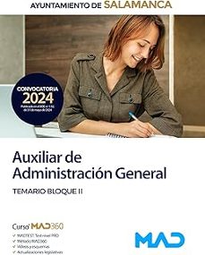 auxiliar de administración general del ayuntamiento de salamanca temario bloque ii-9788414282816
