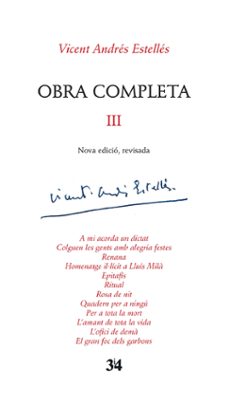 obra completa iii (nova edició, revisada)-vicent andres estelles-9788416789016