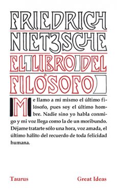el libro del filosofo (great ideas)-friedrich nietzsche-9788430602216