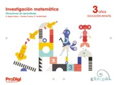 investigacion matematica 3 años - espiral. prodigi-9788430703616