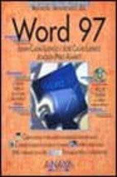 word 97 (manuales avanzados) (incluye cd-rom)-9788441502116