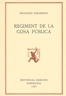 regiment de la cosa publica-francesc eiximenis-9788472262416