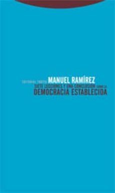 siete lecciones y una conclusion sobre la democracia establecida-9788481648416