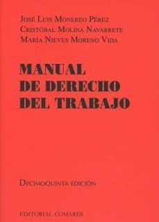 manual de derecho del trabajo-jose luis monereo perez-9788490455616