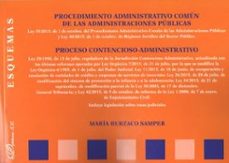 esquemas: procedimiento administrativo comun de las administracio nes publicas-maria burzaco samper-9788490856116