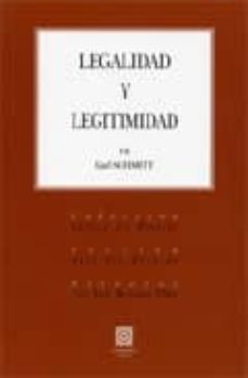 legalidad y legitimidad-carl schmitt-9788498361216
