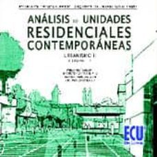 analisis de unidades residenciales contemporaneos: urbanismo ii-pablo marti ciriquian-9788499483016