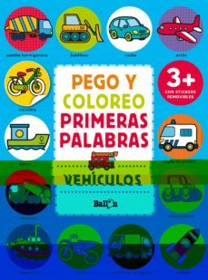 vehiculos - pego y coloreo primeras palabras-9789463078016